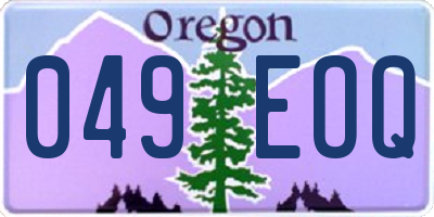OR license plate 049EOQ