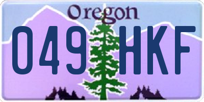 OR license plate 049HKF