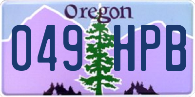 OR license plate 049HPB
