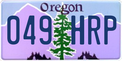 OR license plate 049HRP