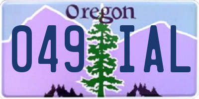OR license plate 049IAL