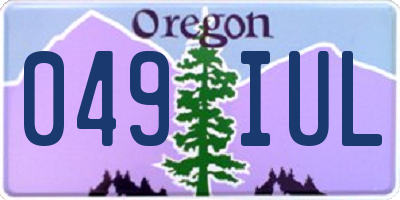 OR license plate 049IUL