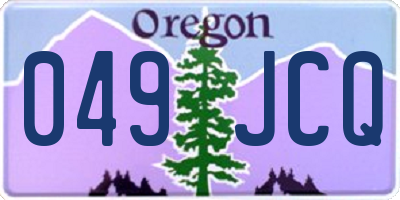 OR license plate 049JCQ