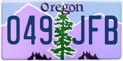 OR license plate 049JFB