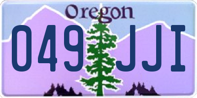 OR license plate 049JJI