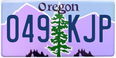 OR license plate 049KJP
