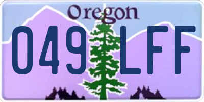 OR license plate 049LFF