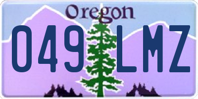 OR license plate 049LMZ