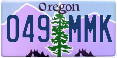 OR license plate 049MMK
