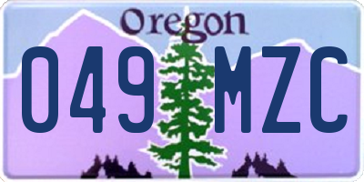 OR license plate 049MZC
