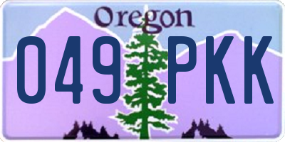 OR license plate 049PKK