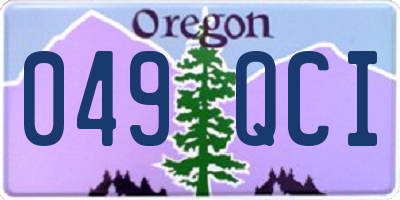 OR license plate 049QCI