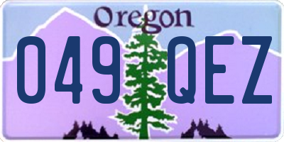 OR license plate 049QEZ