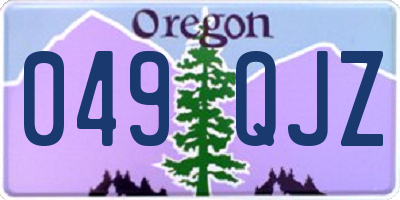 OR license plate 049QJZ