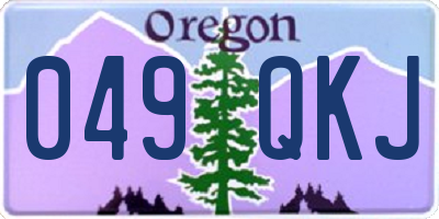 OR license plate 049QKJ