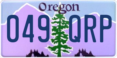 OR license plate 049QRP