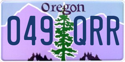 OR license plate 049QRR