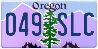 OR license plate 049SLC
