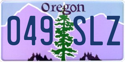 OR license plate 049SLZ