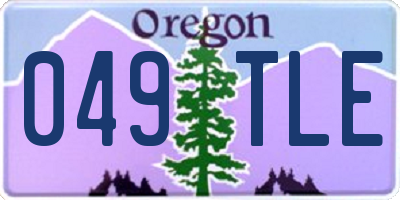 OR license plate 049TLE