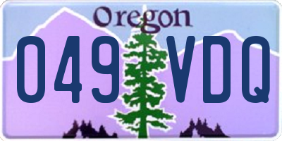 OR license plate 049VDQ