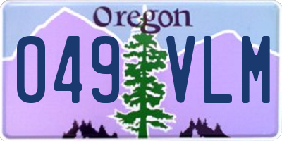 OR license plate 049VLM