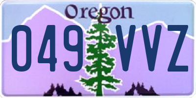 OR license plate 049VVZ