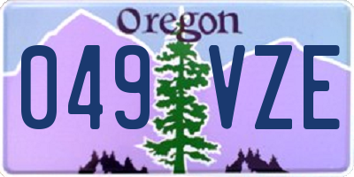 OR license plate 049VZE