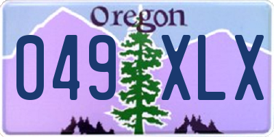 OR license plate 049XLX