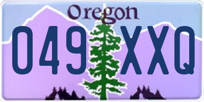 OR license plate 049XXQ