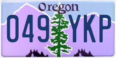 OR license plate 049YKP