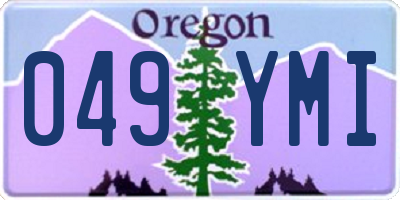 OR license plate 049YMI