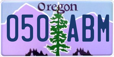 OR license plate 050ABM