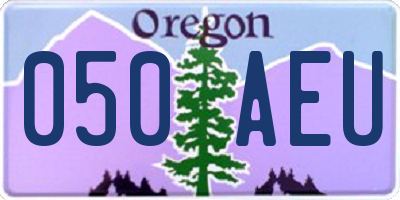 OR license plate 050AEU