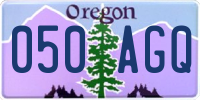 OR license plate 050AGQ