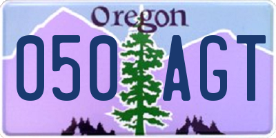 OR license plate 050AGT