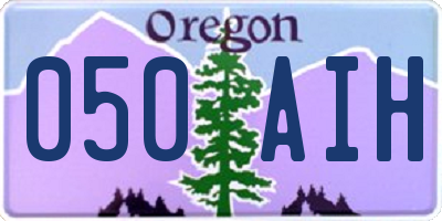 OR license plate 050AIH