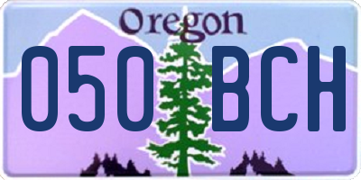 OR license plate 050BCH