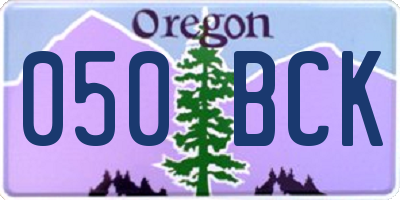 OR license plate 050BCK