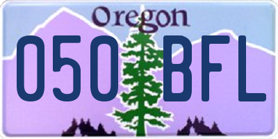 OR license plate 050BFL