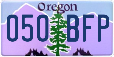 OR license plate 050BFP