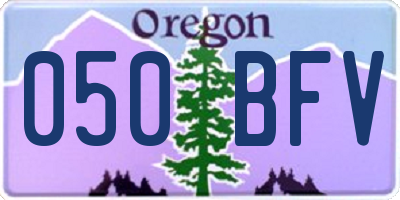 OR license plate 050BFV