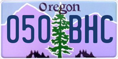 OR license plate 050BHC