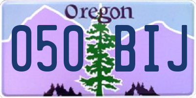 OR license plate 050BIJ