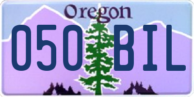 OR license plate 050BIL