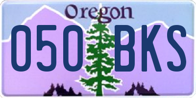 OR license plate 050BKS