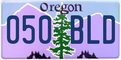 OR license plate 050BLD