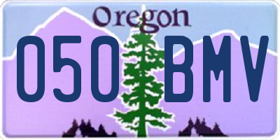 OR license plate 050BMV