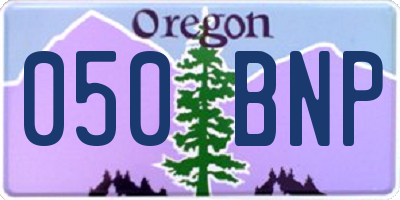 OR license plate 050BNP