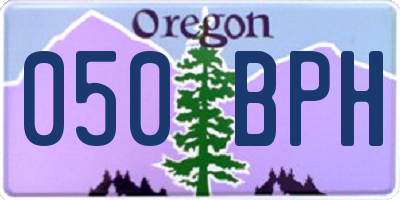 OR license plate 050BPH